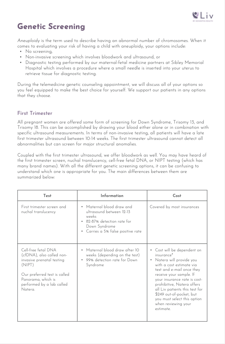 Genetic Screening