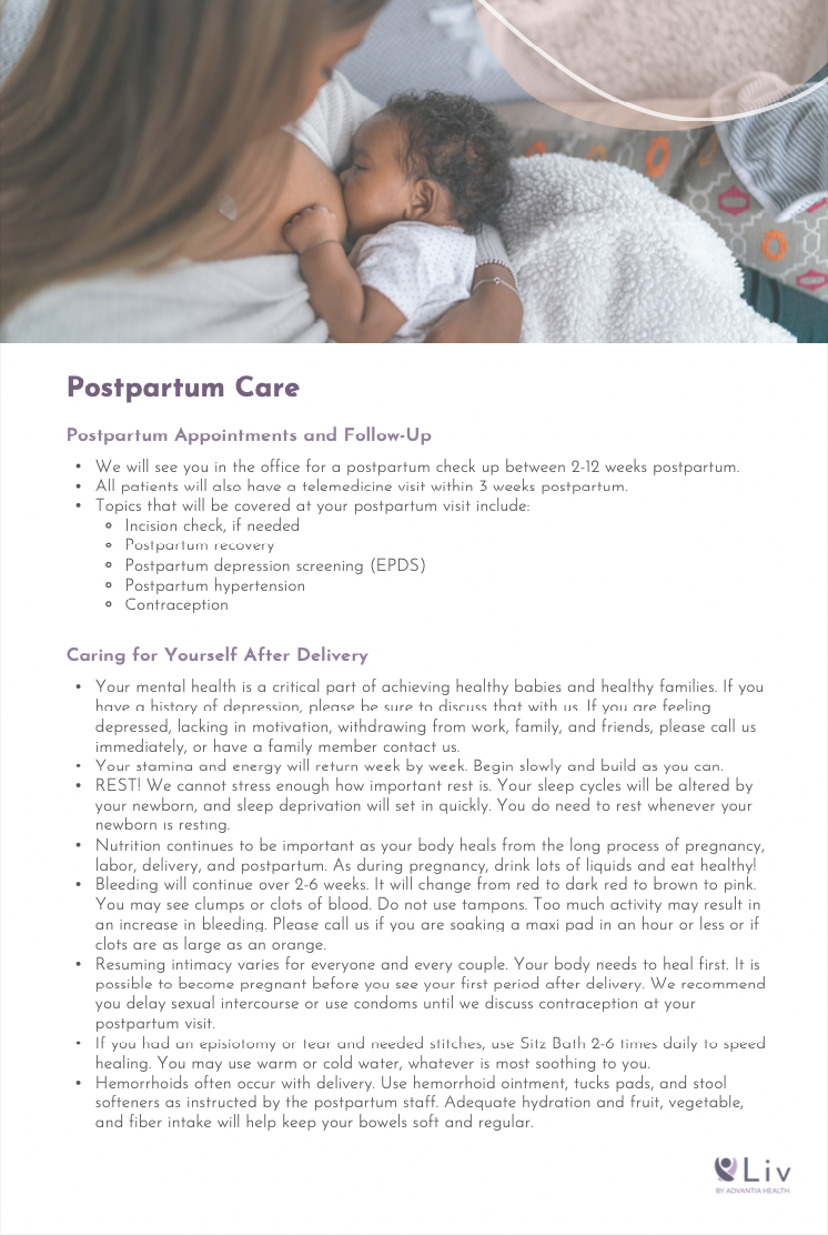 Postpartum Care